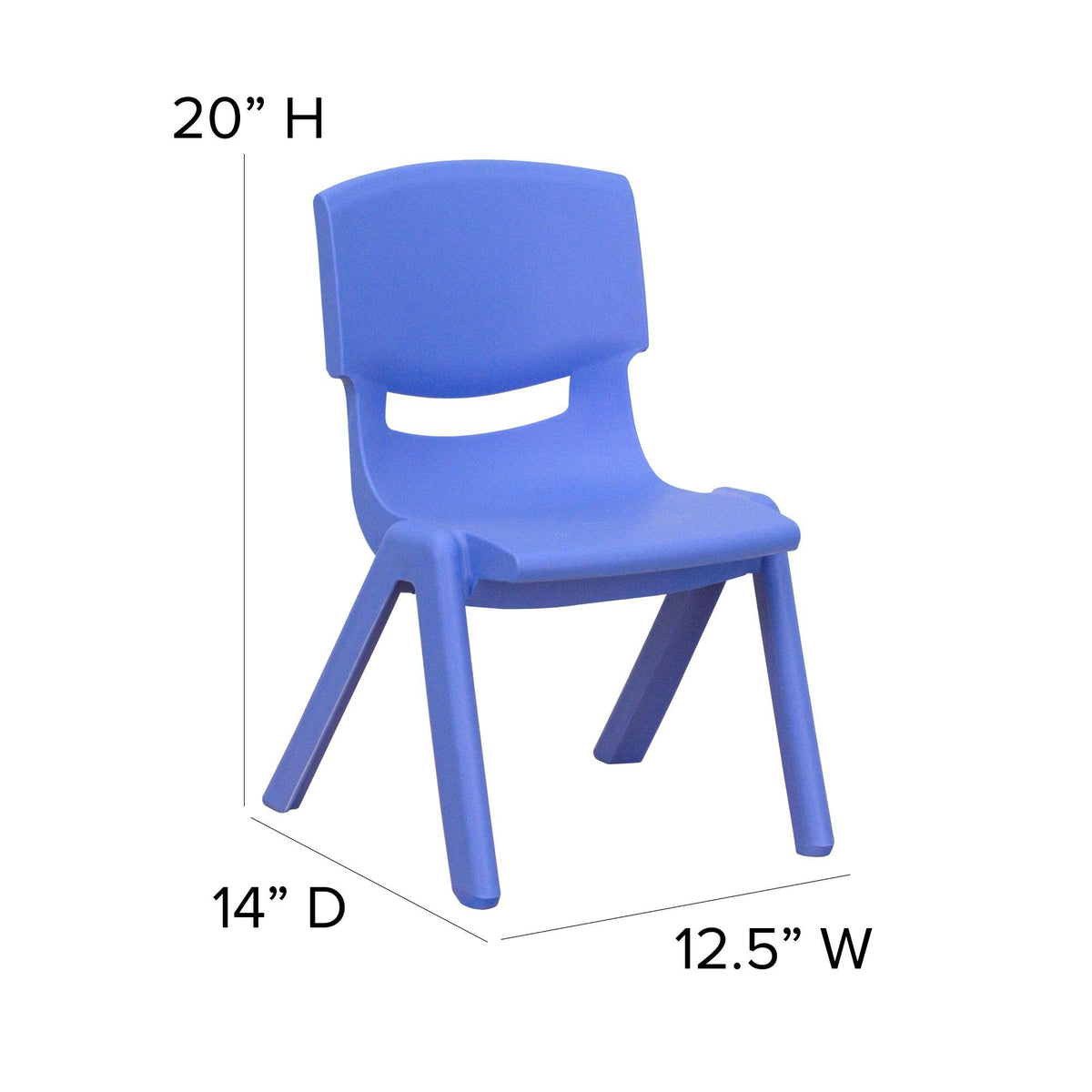 4 Pack Plastic Stackable School Chairs U551860