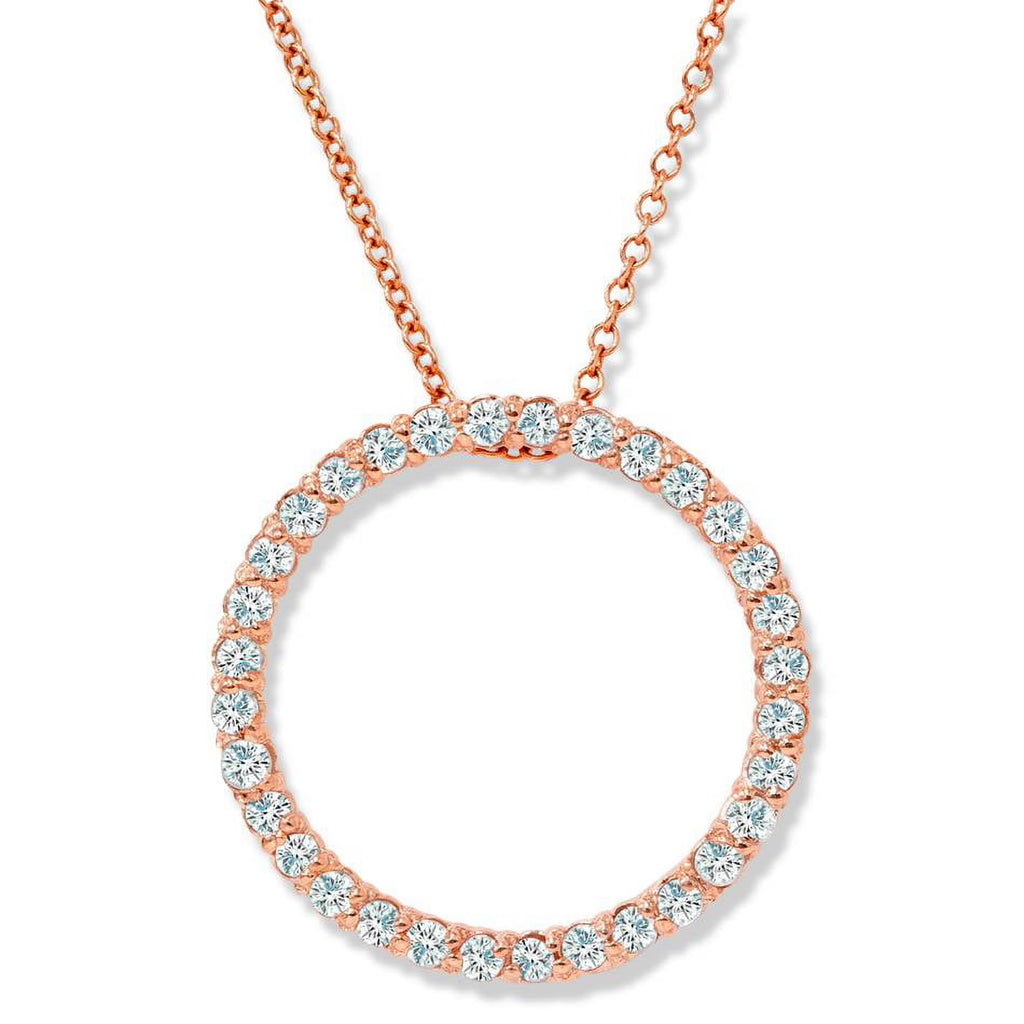 14K Rose Gold Diamond Pendant X63348