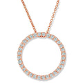 14K Rose Gold Diamond Pendant X63348