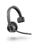 Black Single-Ear Wireless Headset with Boom Mic R492