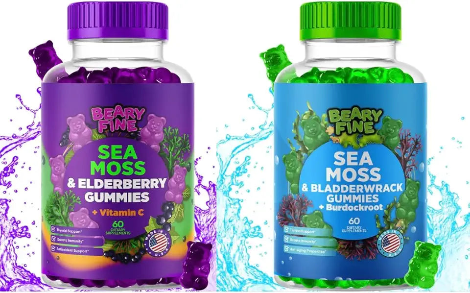 Sea Moss Gummies with Elderberry & Apple Cider Vinegar 120 Gummies G79836