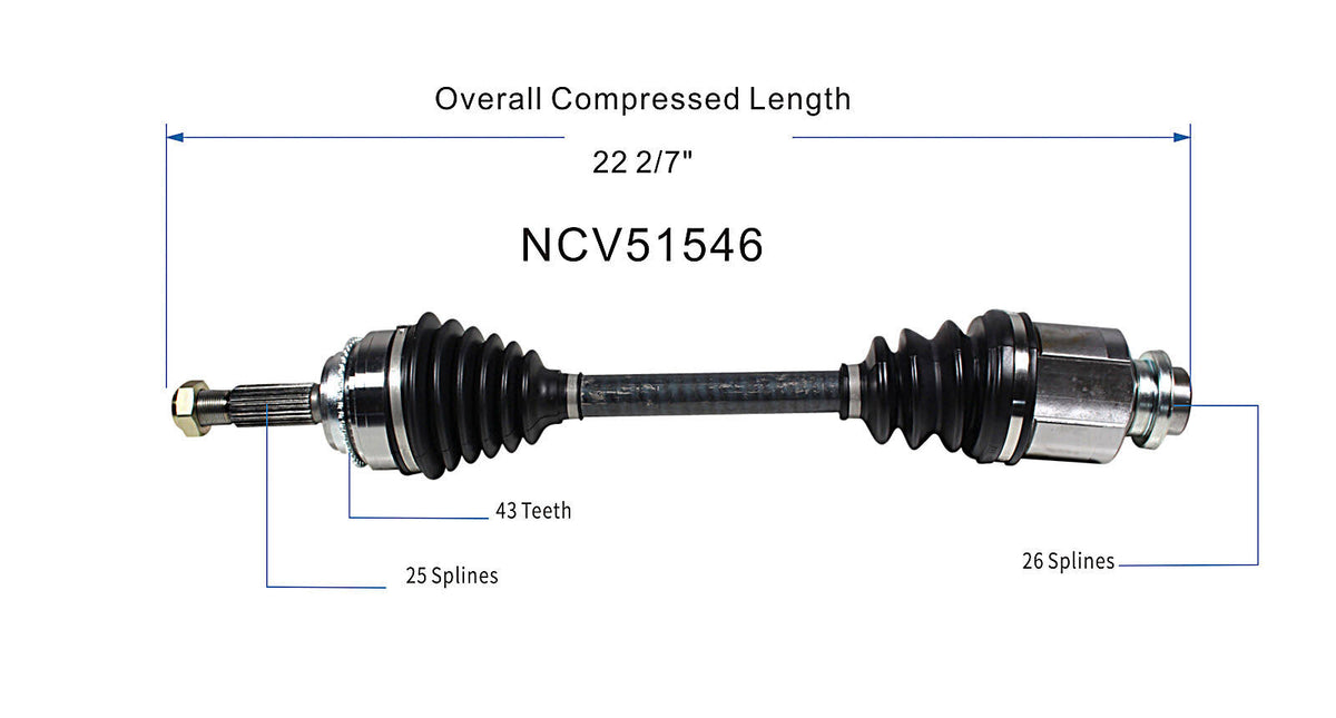 CV Axle Assembly H714