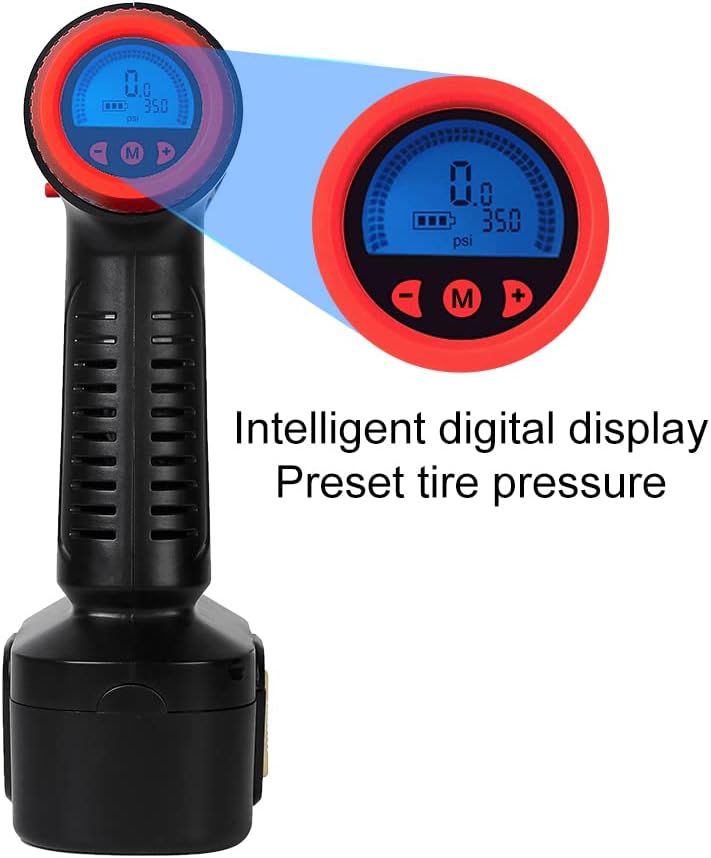 12V Cordless Tire Inflator Air Compressor with Digital Pressure Gauge Q45506