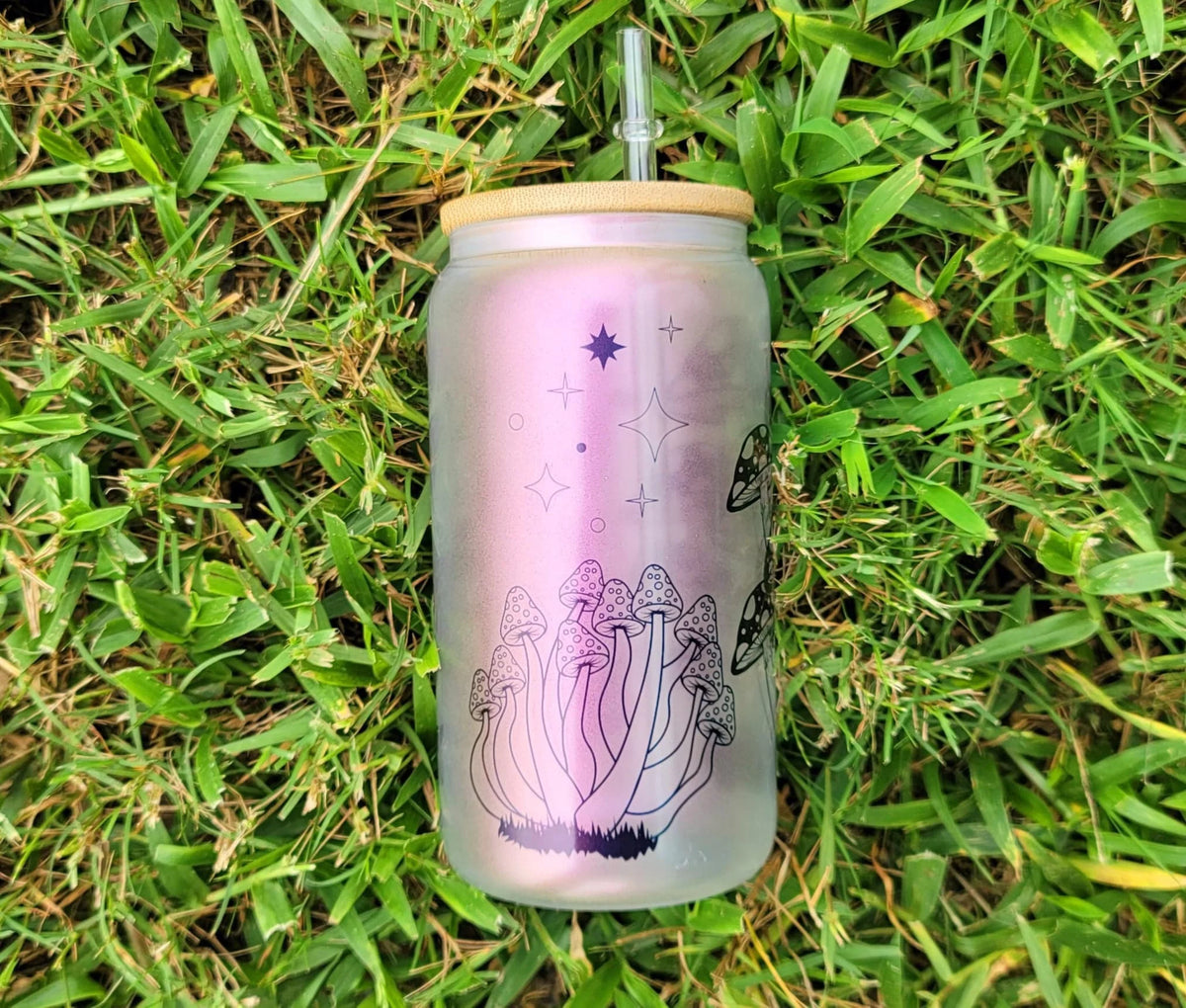 16 oz Mushroom Beer Can Glass T87356
