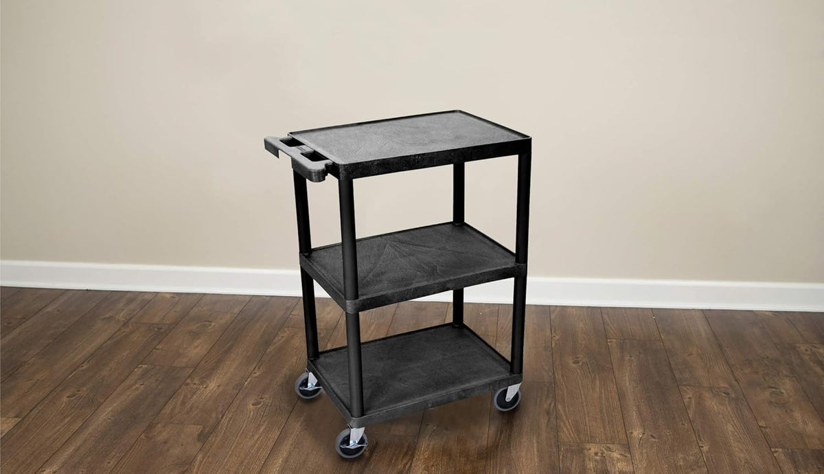 Black 3-Shelf Utility Cart X3720