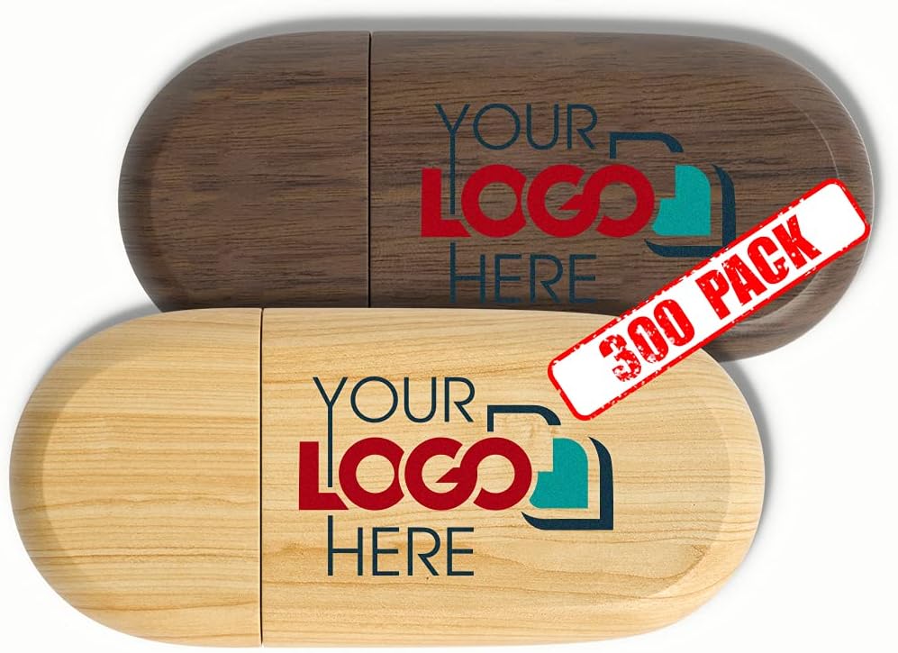 Custom Wood USB Flash Drive 128MB 50 Pack I881