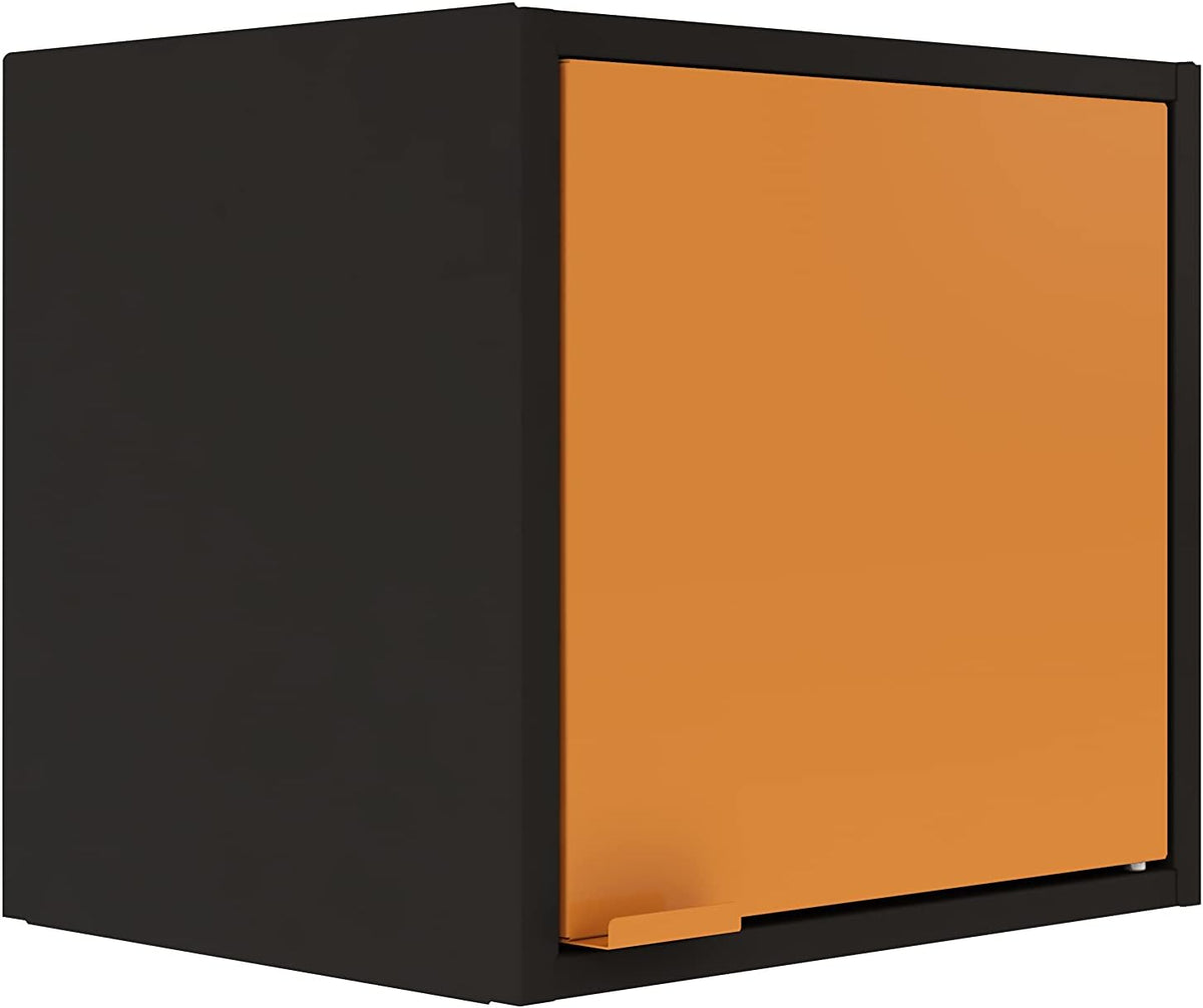 White Wall-Mounted Floating Steel Niche Cabinet L287