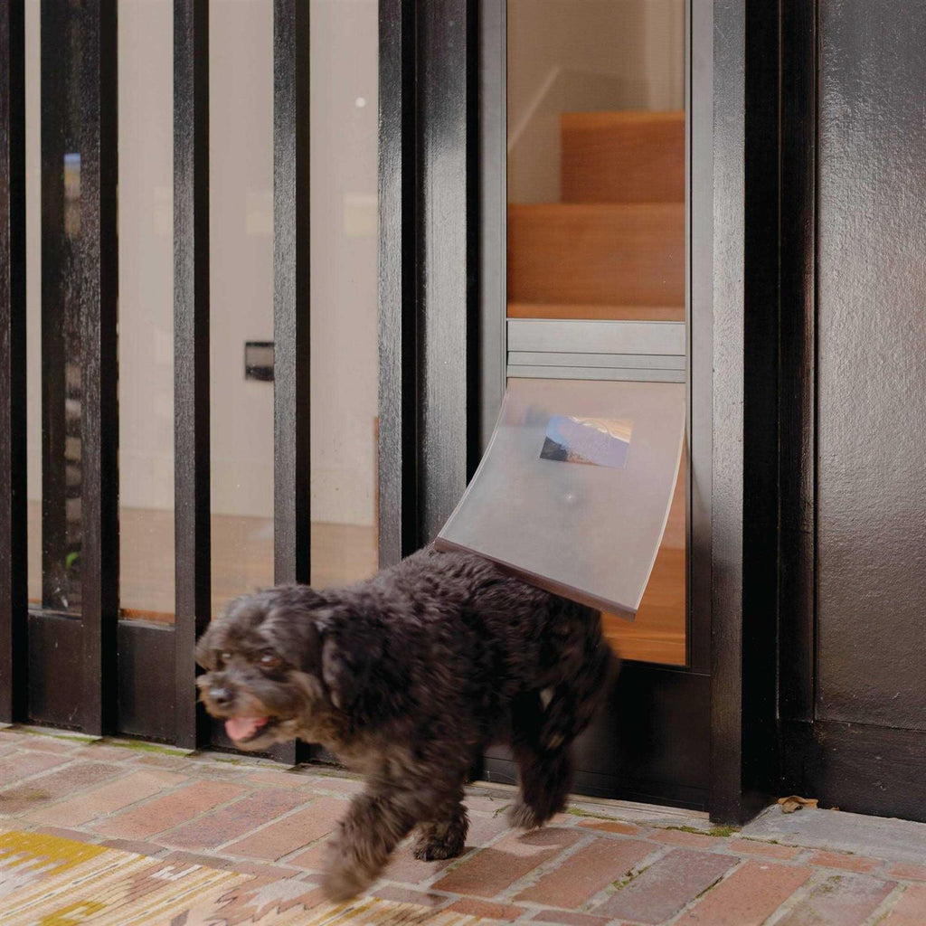 Small Silver Patio Pet Door E25748