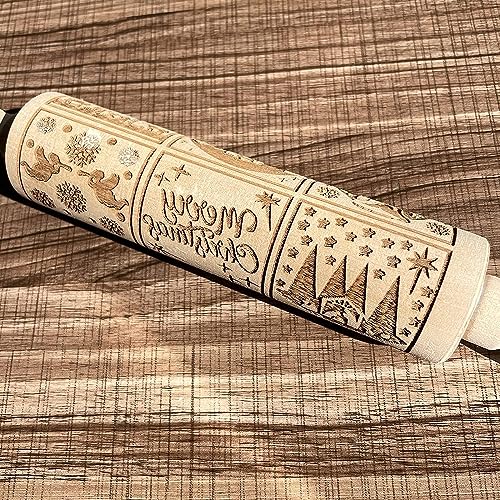Wooden Engraved Rolling Pin S38222
