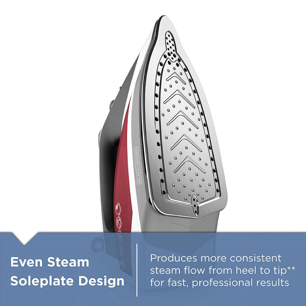 Red Steam Iron Z2947