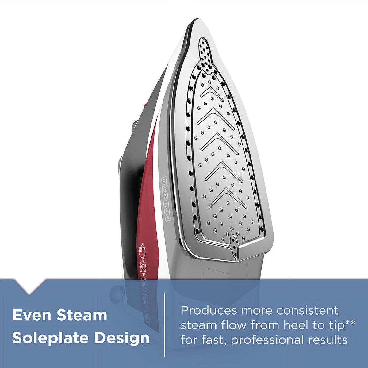 Red Steam Iron Z2947
