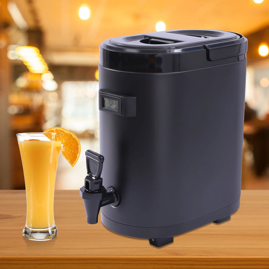 Black Insulated Beverage Dispenser with Handle Y861