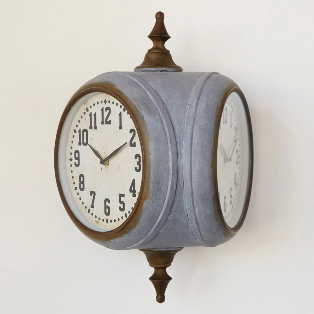 Metal Double Sided Wall Clock K310509