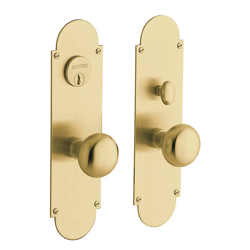Satin Brass Brown Full Dummy Handleset Trim Set A4687