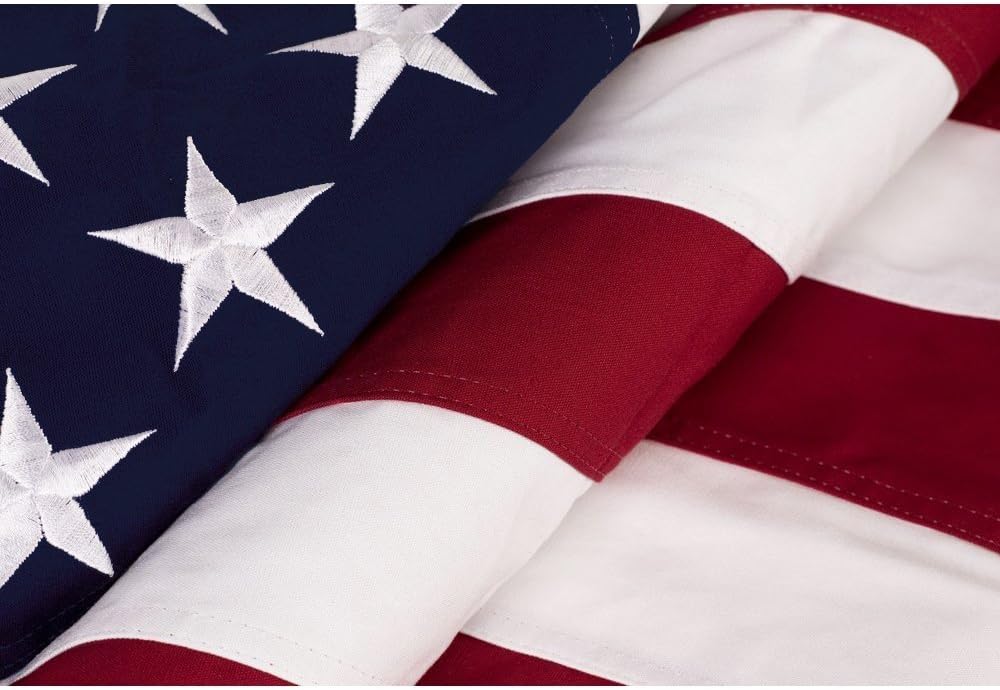 American US Flag 5x9.5 Foot Heavy Duty Cotton Burial Casket Flags with Brass Grommets I6603