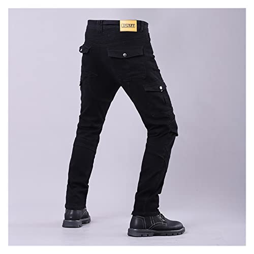 Blue Detachable Armor Motorcycle Riding Jeans K295