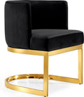 Black Velvet Dining Chair Y431606
