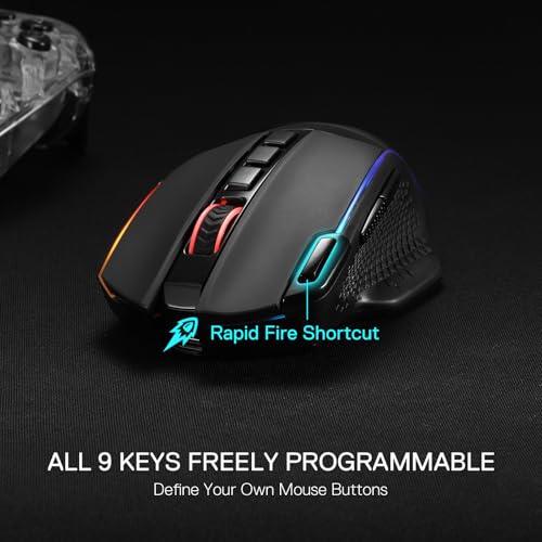 Wireless Gaming Mouse with 10000 DPI and 8 Macro Buttons F29309