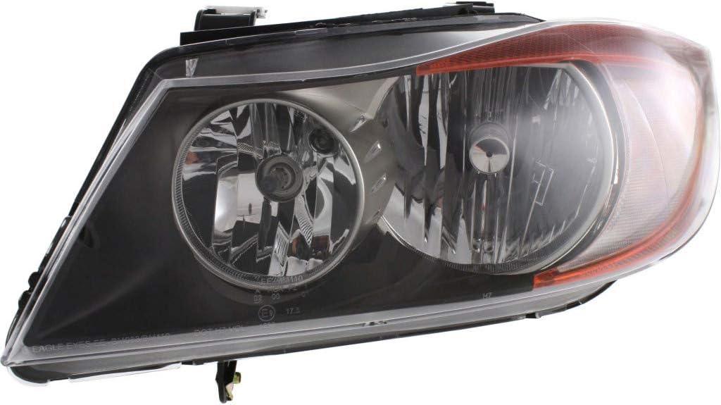 Headlight Assembly for BMW 328i 2007 2008 Passenger Side Halogen K109232