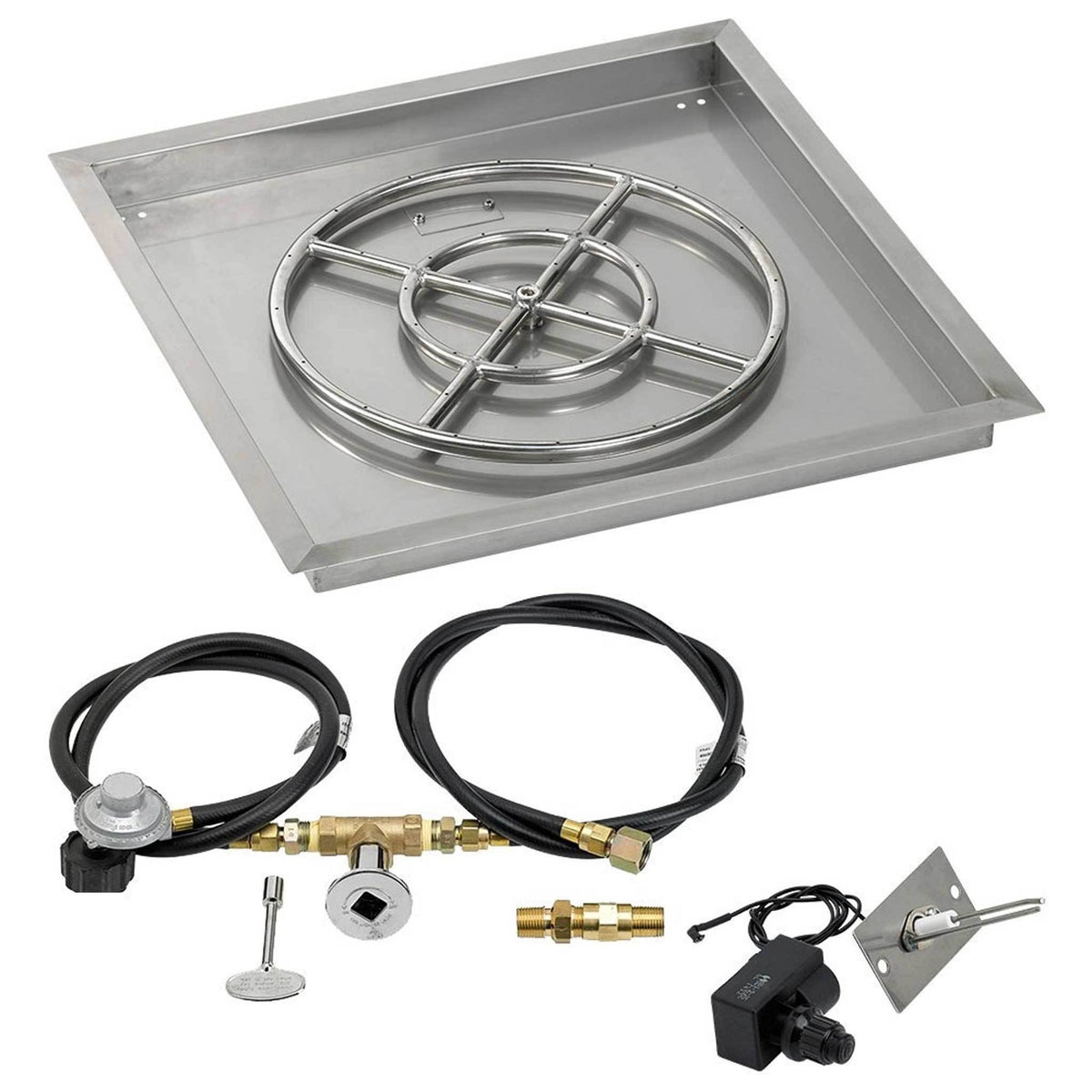 30x22 Stainless Steel Drop-In Pan with Match Light Kit G592