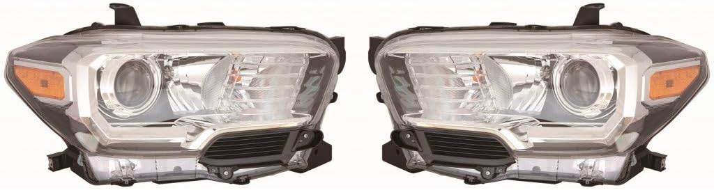 Toyota Tacoma Headlight Assembly 2018 Pair Driver and Passenger Side X71173