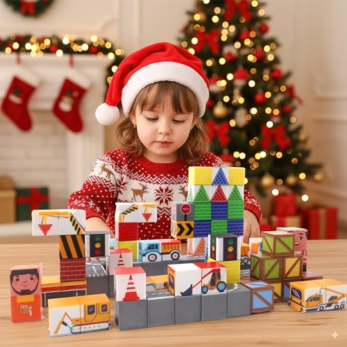100PCS Magnetic Building Blocks Advent Calendar P115875