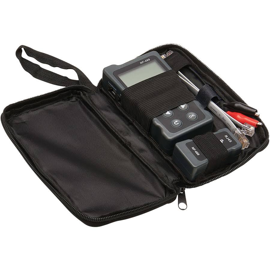 Network and Power over Ethernet Signal Tester with Carrying Case J29193
