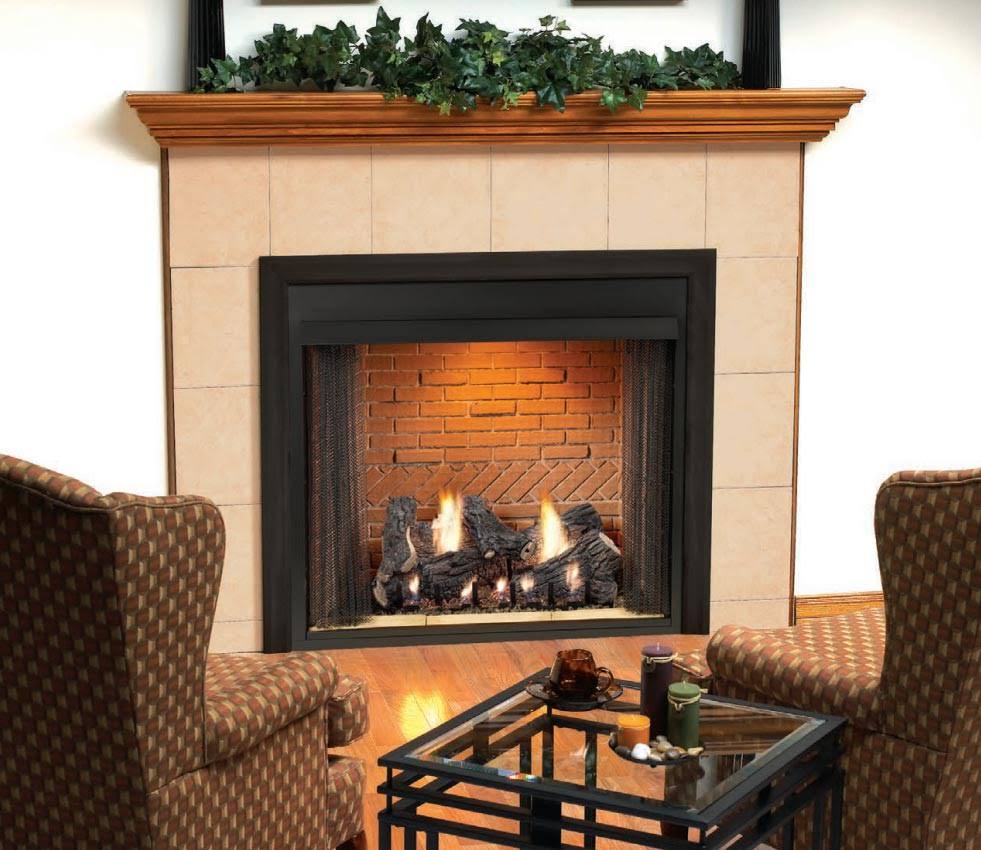 Vent-Free Louvered GAS Firebox P991