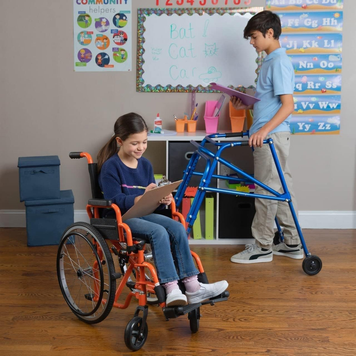 Elevating Swing-Away Leg Rests with Padded Calf Pads J663