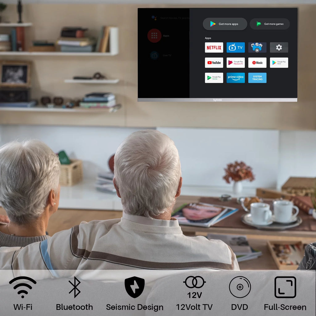 32 Smart RV TV with DVD Player 1080P FHD Android TV Q23268