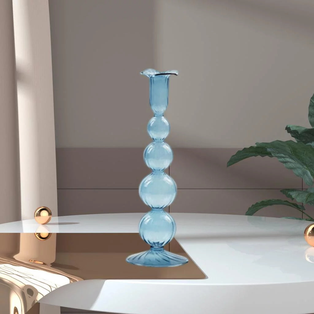 Glass Taper Candle Holder 9x26.5cm R8796