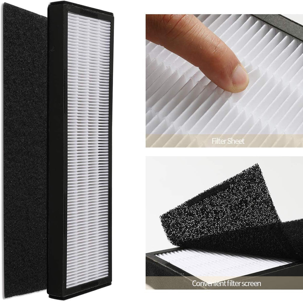 4 Pack True HEPA Filter with Activated Carbon Pre-Filters T9953