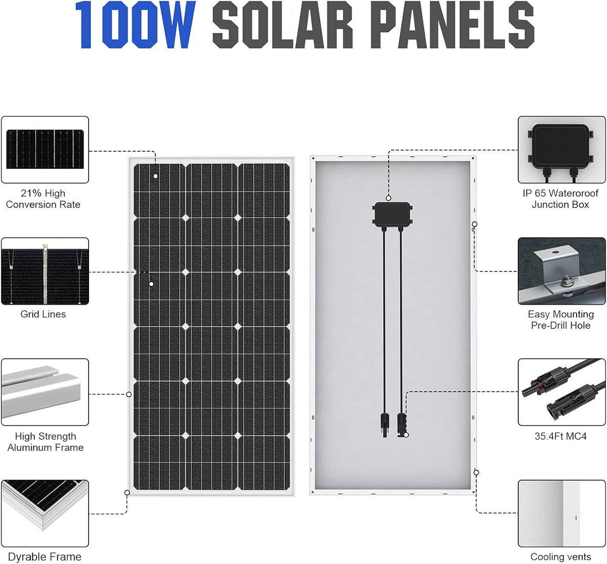 24V 400W Submersible Solar Well Pump Kit with 16ft Cable C8105