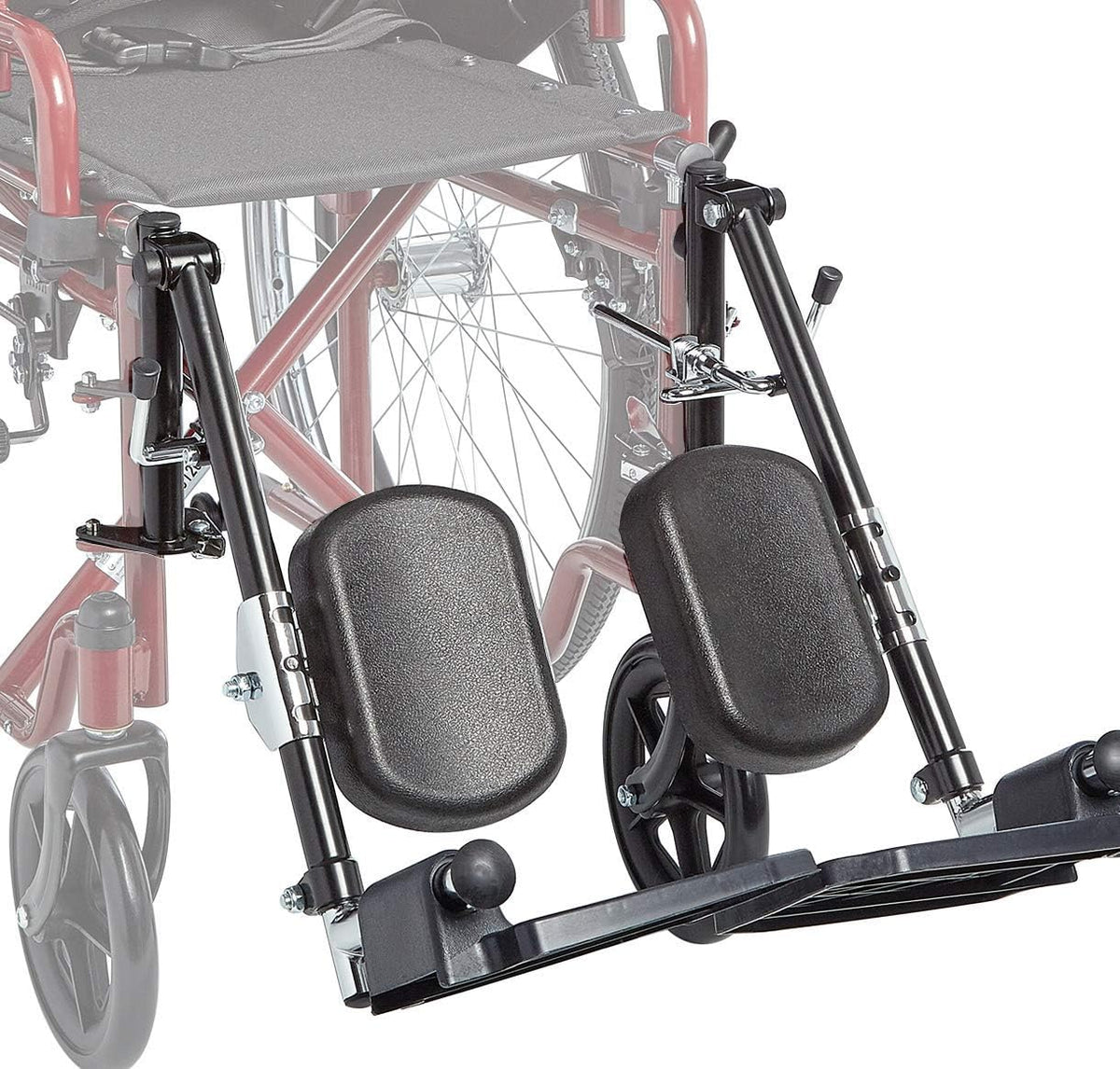 Elevating Swing-Away Leg Rests with Padded Calf Pads J663