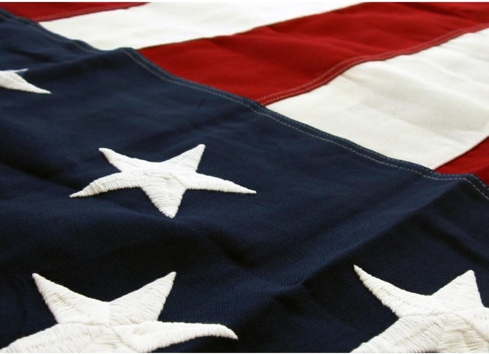 American US Flag 5x9.5 Foot Heavy Duty Cotton Burial Casket Flags with Brass Grommets I6603