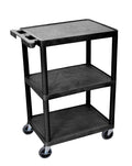 Black 3-Shelf Utility Cart X3720