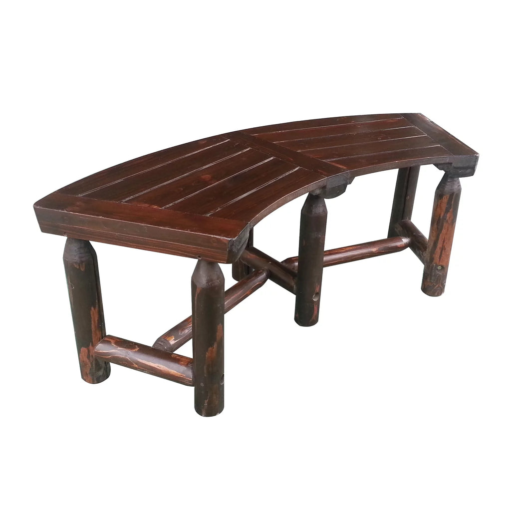 Char-log Curved Bench M55683