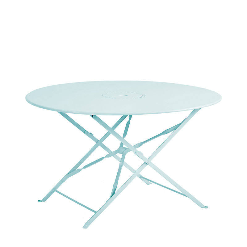 Round Black Folding Table O383501