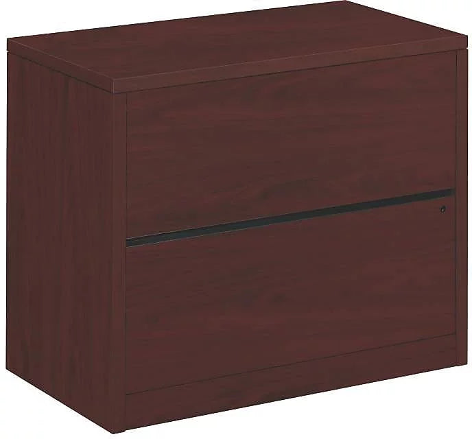Brown 2 Drawer Lockable Filing Cabinet E36065