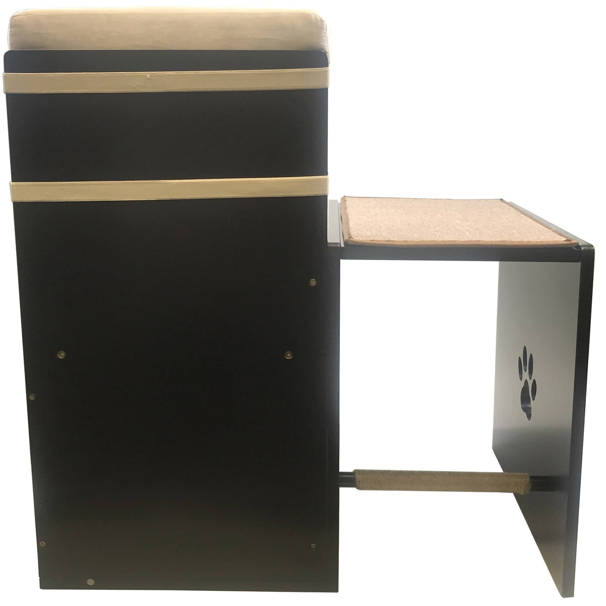 Brown Cat Walk Love Seat with Scratching Posts and Storage A692833