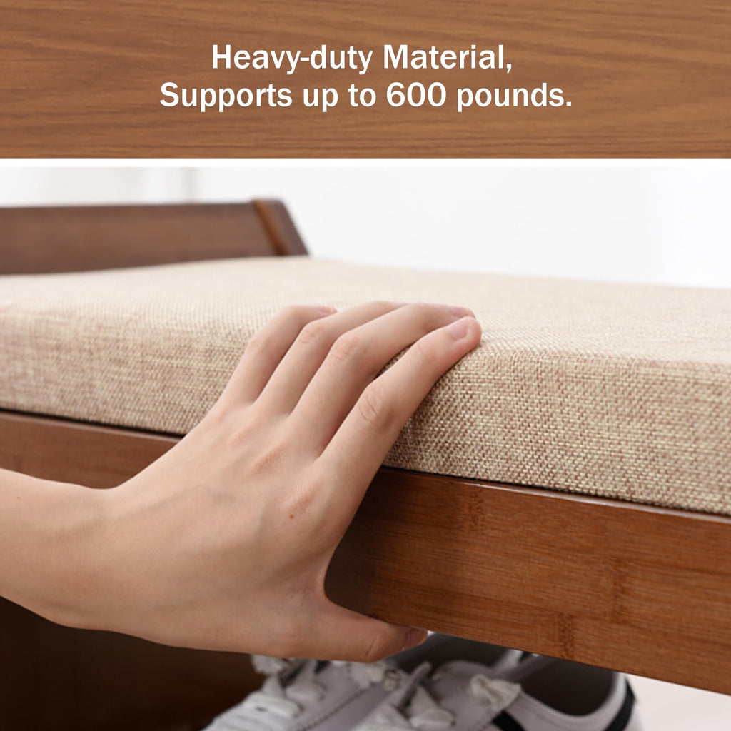 Shoe Storage Bench with Storage Basket and Side Drawer J600