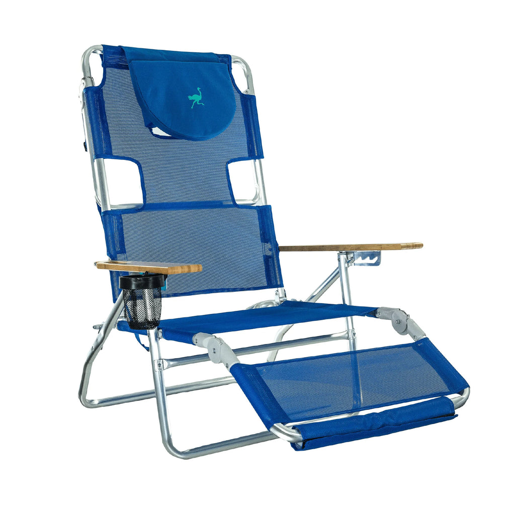 Lightweight Outdoor Beach Lounge Chair with Footrest W39812