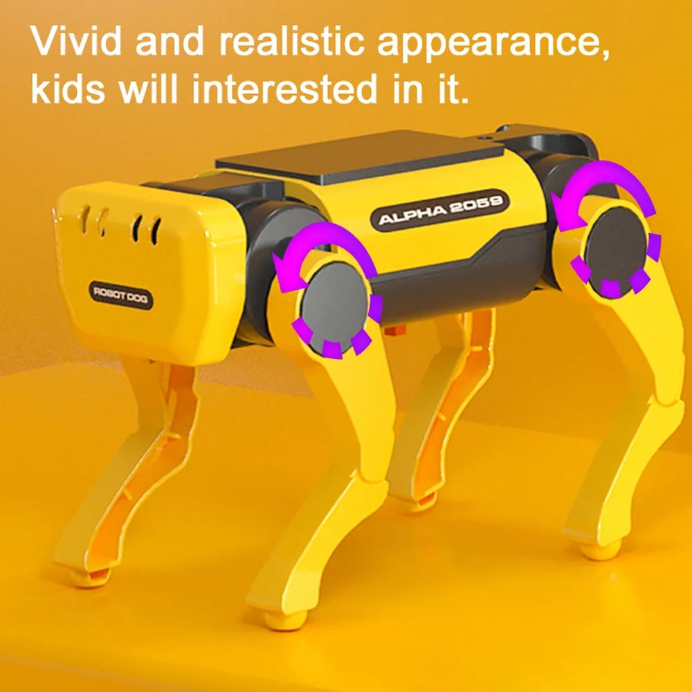 Solar Powered Educational Robot Dog Cattle Assembly Kit J47752
