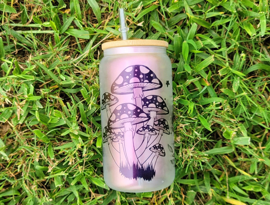 16 oz Mushroom Beer Can Glass T87356