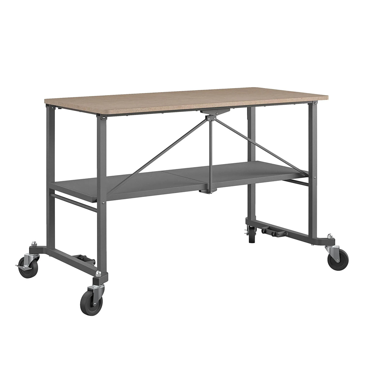 Portable Folding Workbench with Locking Casters, 600 lb. Capacity A772