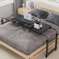 Adjustable Height Black Overbed Table with Wheels N285690