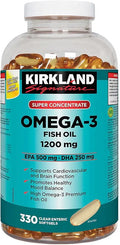 Omega-3 Fish Oil 1200mg 330 Clear enteric softgels E775