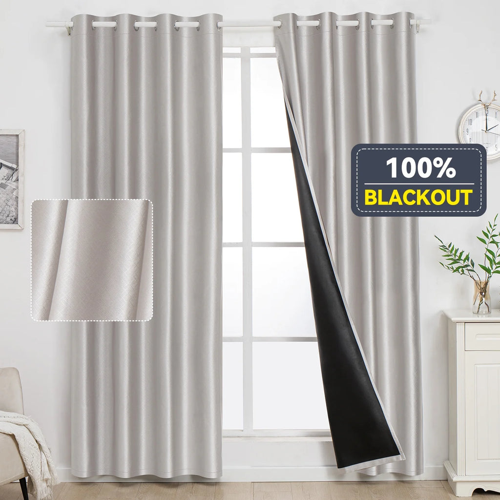 Silver Grommet Blackout Curtain Single Panel 52x95 inch W47434
