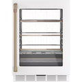24 in. 14-Bottle Wine and 126-Can Beverage Cooler in Matte White U22125