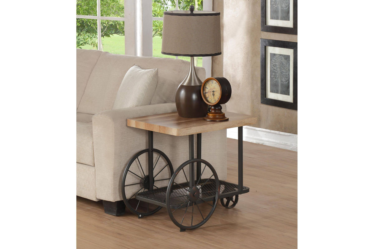 Oak & Antique Gray End Table M63888